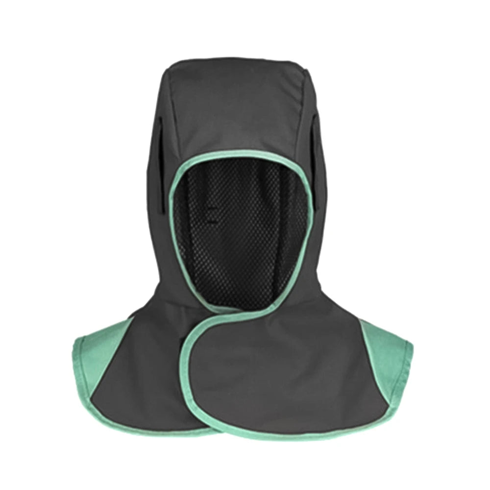 Full Protective Welding Hood for Men Washable Breathable Welding Neck Cover Flame-Retardant Protective Welding Cap for Welder