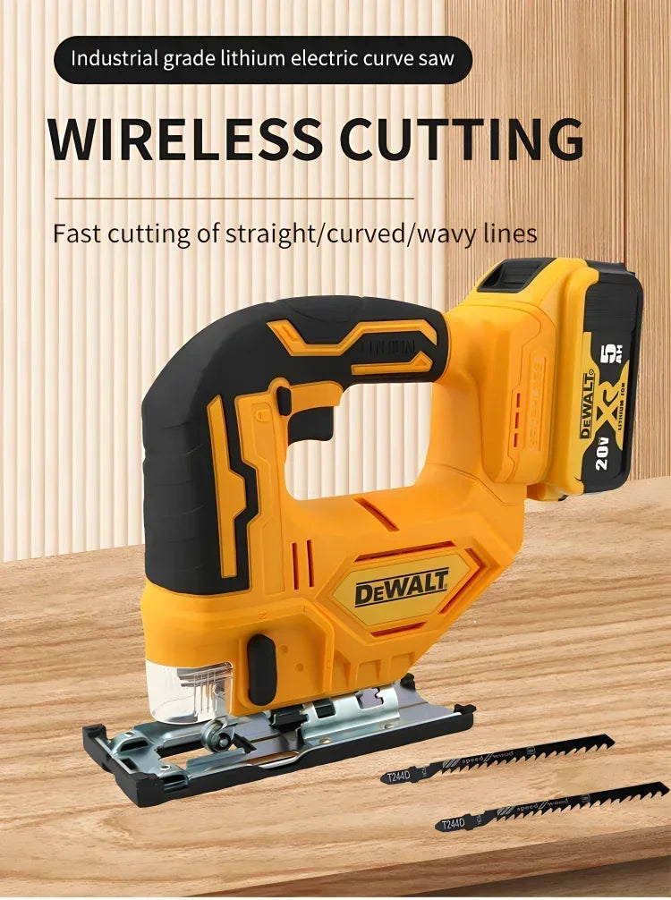 Dewalt 2700RPM Brushless Curve Saw 20V Cordless Electric Jig Saw Portable Multifunction Adjustable Woodworking Power Tool