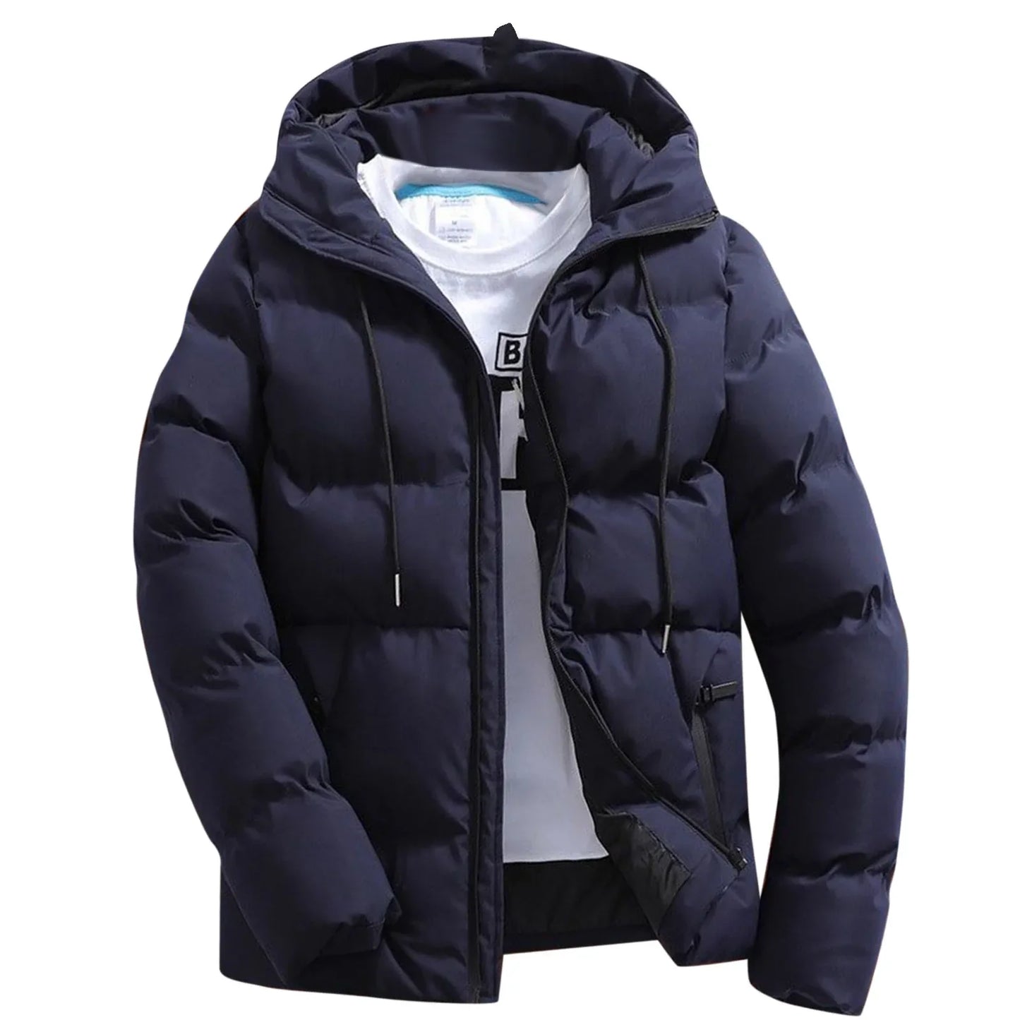 Fashion Parkas Men Winter Overcoat Men's Casual Jacket Warm Hooded Thick Puffer Coat Outwear Business Hombre