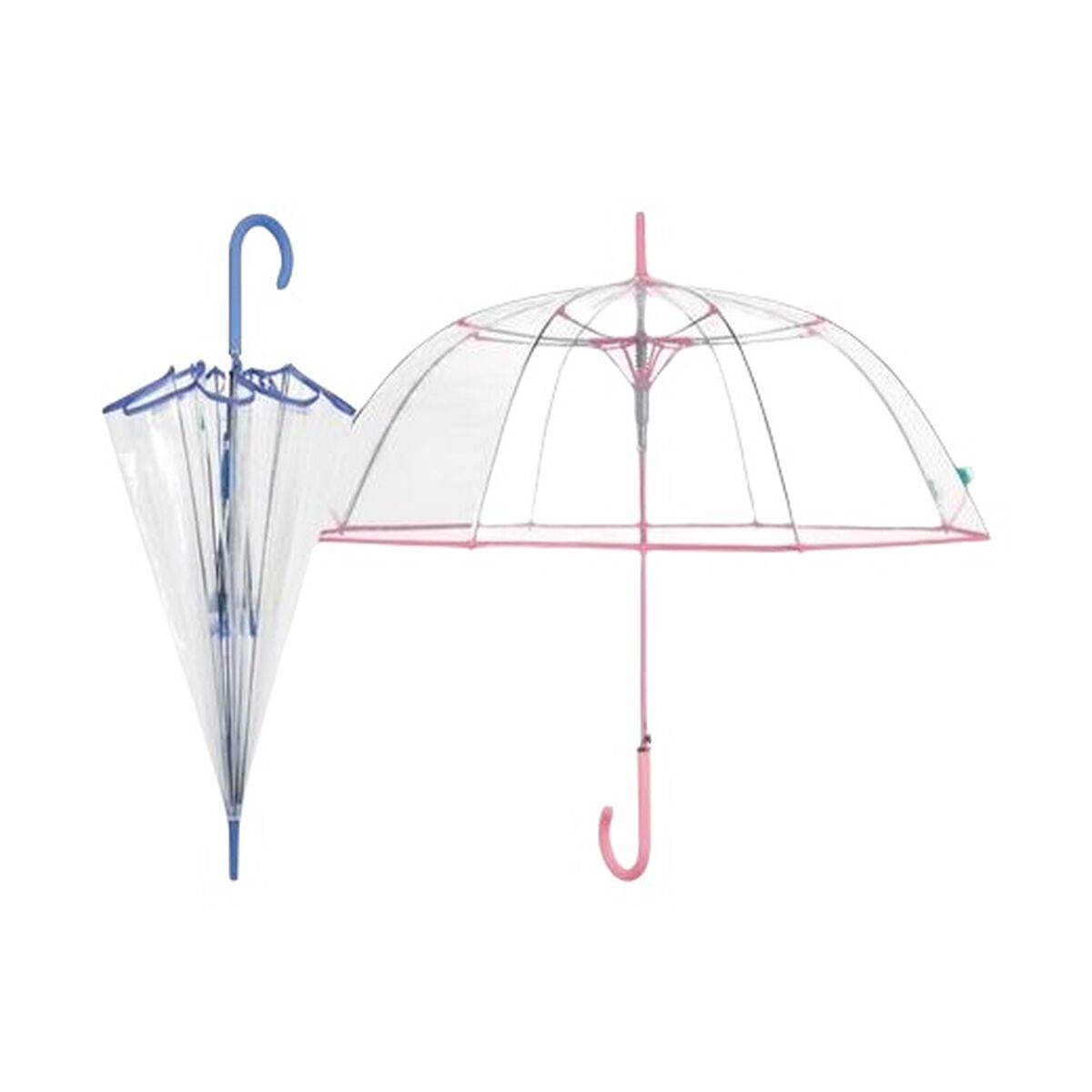 Perletti Umbrella Perletti Transparent Microfibre Ø 89 Cm With Trim