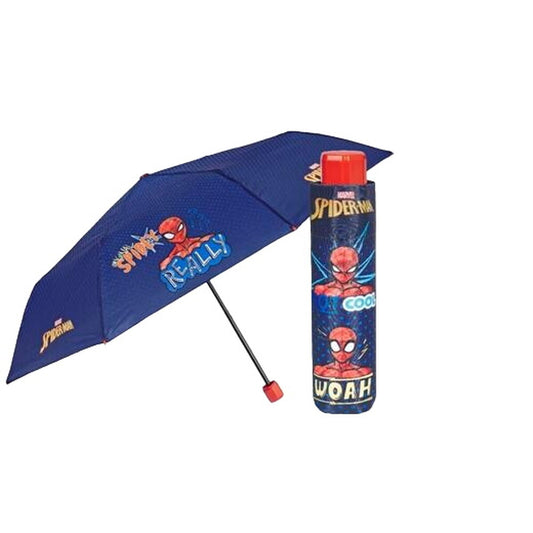 Spider-Man Foldable Umbrella Spider-Man Perletti Blue Ø 91 Cm Children's