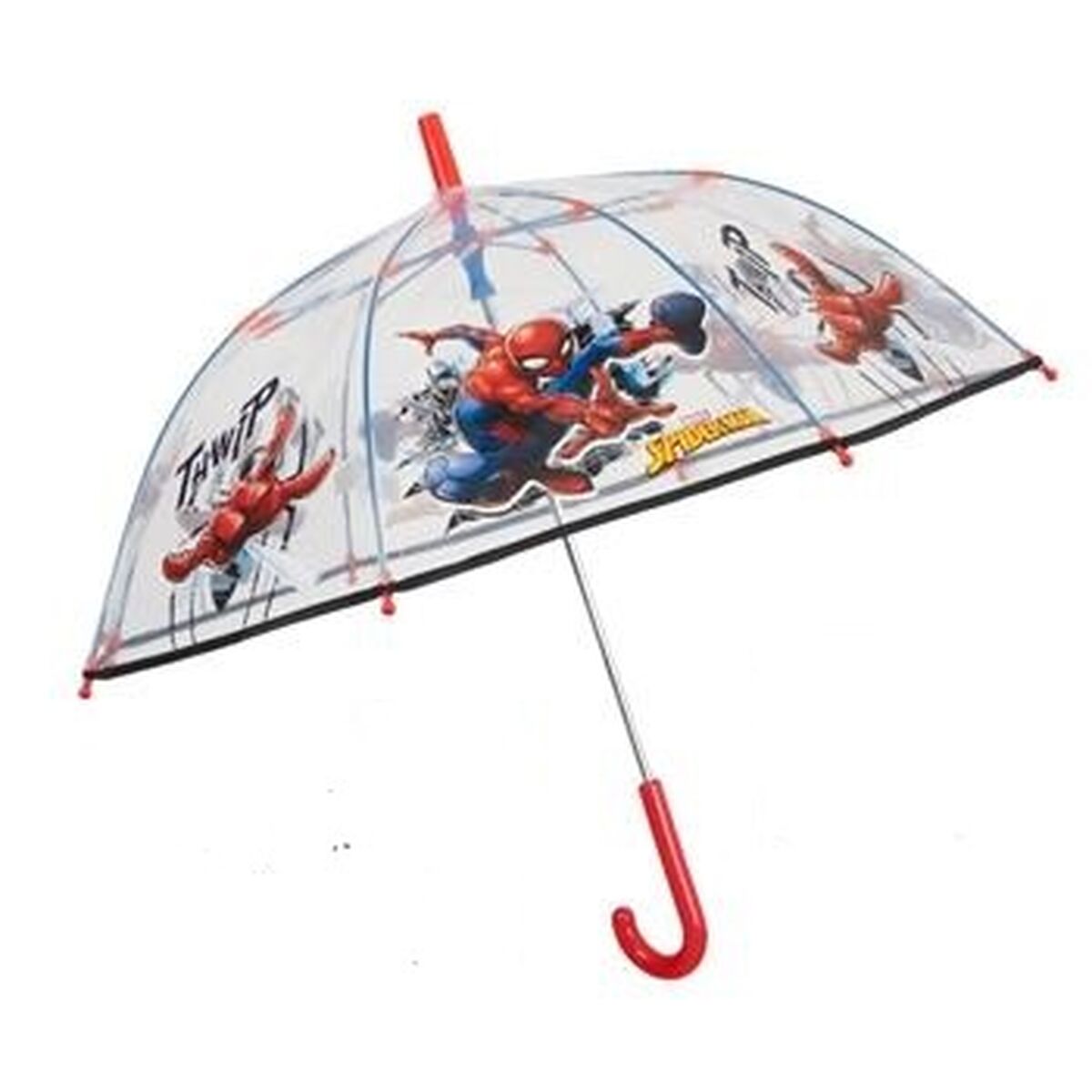 Spider-Man Umbrella Spider-Man Perletti Transparent Fibreglass 74 Cm Children's