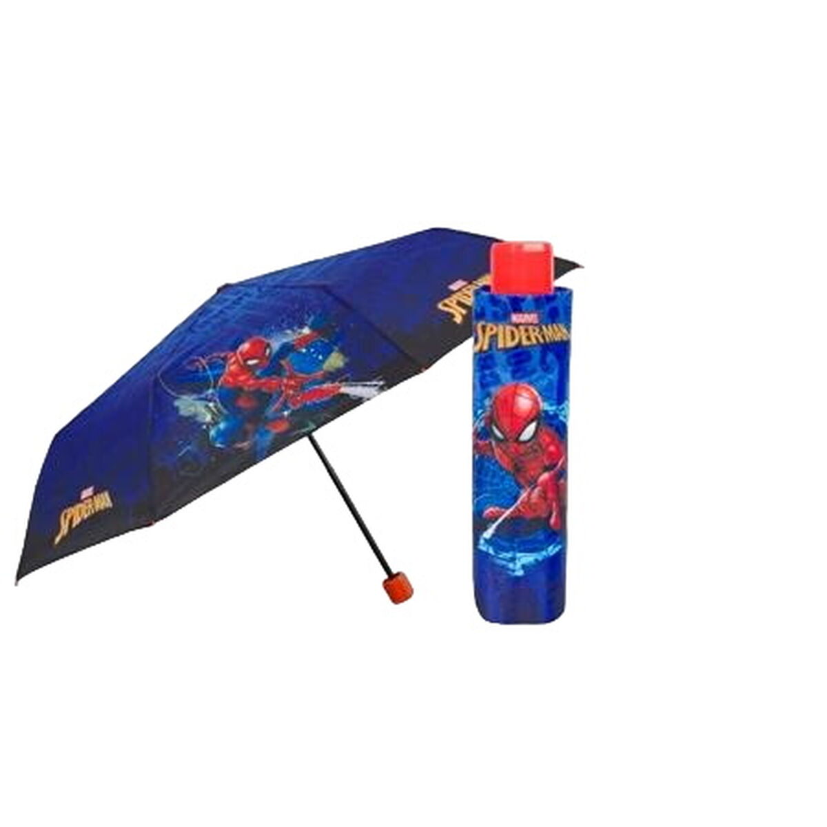 Spider-Man Foldable Umbrella Spider-Man Perletti Blue Ø 91 Cm Children's