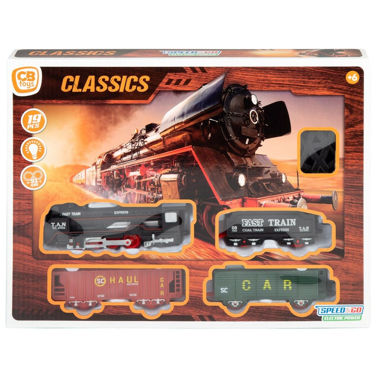 Speed & Go Train With Circuit Speed & Go 6 Units 91 X 4,5 X 44 Cm