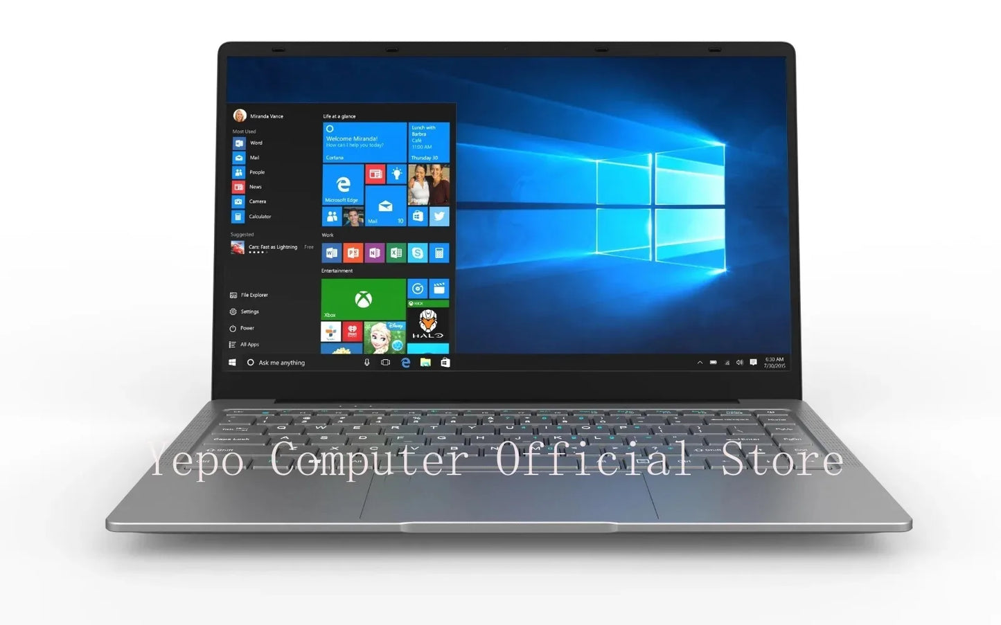 2025 New Laptop Global Version Intel N3700 Ultra Thin 14.1-inch HD Screen 16G+2048G DDR4 High Speed WIFI 5+Office computer