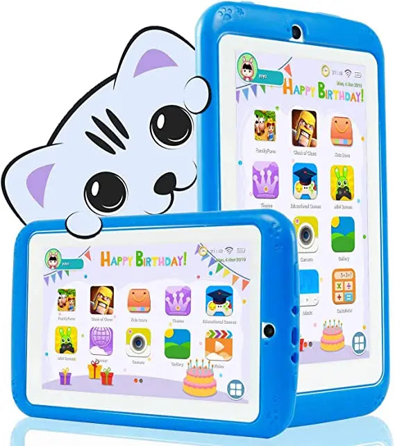 2025 Sales Android 10.0 KID Gift Tablet PC  7 INCH E98 With Silicon Bracket Case 1GBRAM +16G ROM  Dual Camera WIFI Quad Core