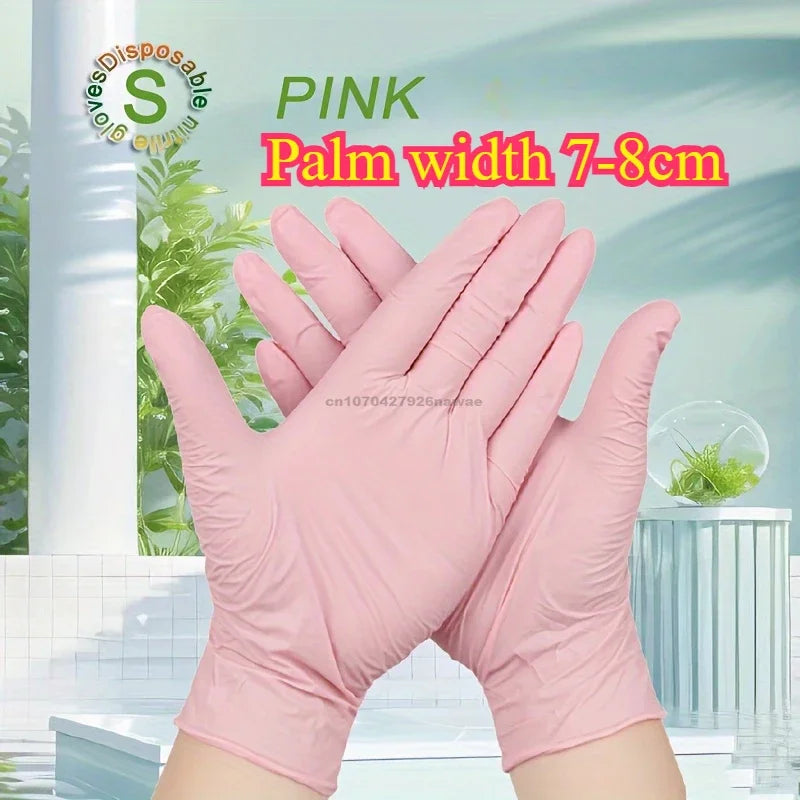 Kitchen Gloves Disposable Nitrile Latex Gloves Black Washing Tableware Housework Car Industry Gardening Pet Care Cooking Tools