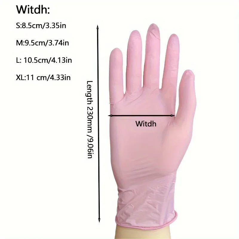 Kitchen Gloves Disposable Nitrile Latex Gloves Black Washing Tableware Housework Car Industry Gardening Pet Care Cooking Tools