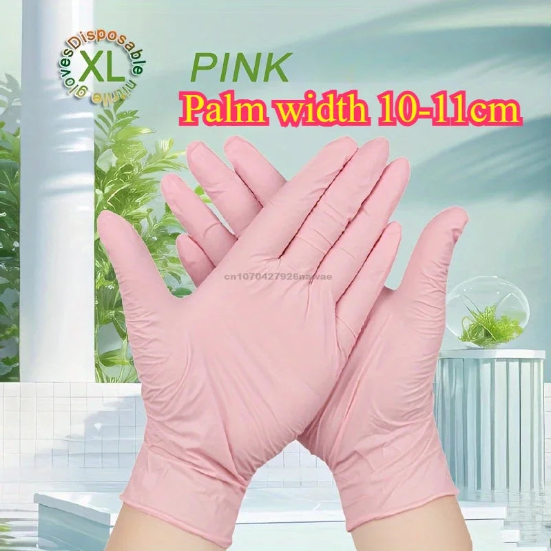 Kitchen Gloves Disposable Nitrile Latex Gloves Black Washing Tableware Housework Car Industry Gardening Pet Care Cooking Tools