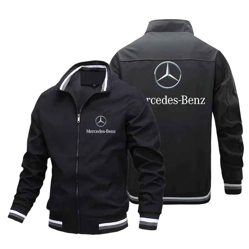 Men's Autumn Jacket Mercedes-Benz Car Sport Racing Jacket 2024 Trendy Sweatshirt Apparel Custom Design Biker Jacket Men Clothing