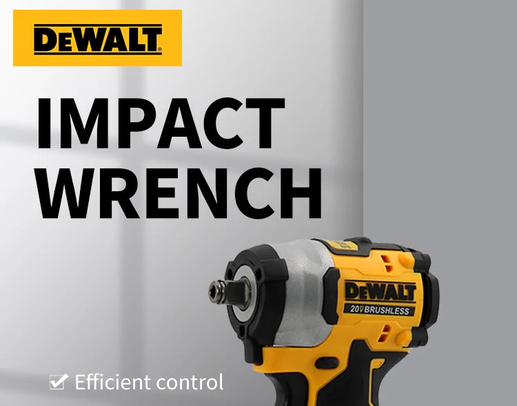 DEWALT DCF922 Cordless Impact Wrench 406NM Key Impact Brushless Electric Tool 20V Variable Speed Rechargeable Wrench