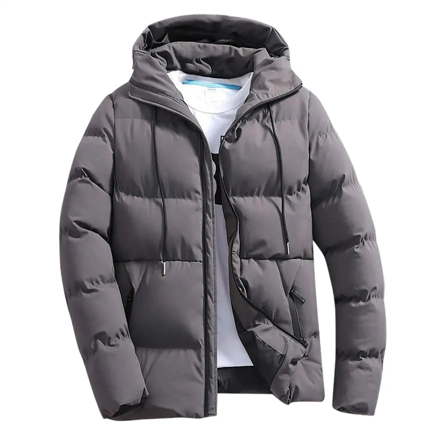 Fashion Parkas Men Winter Overcoat Men's Casual Jacket Warm Hooded Thick Puffer Coat Outwear Business Hombre