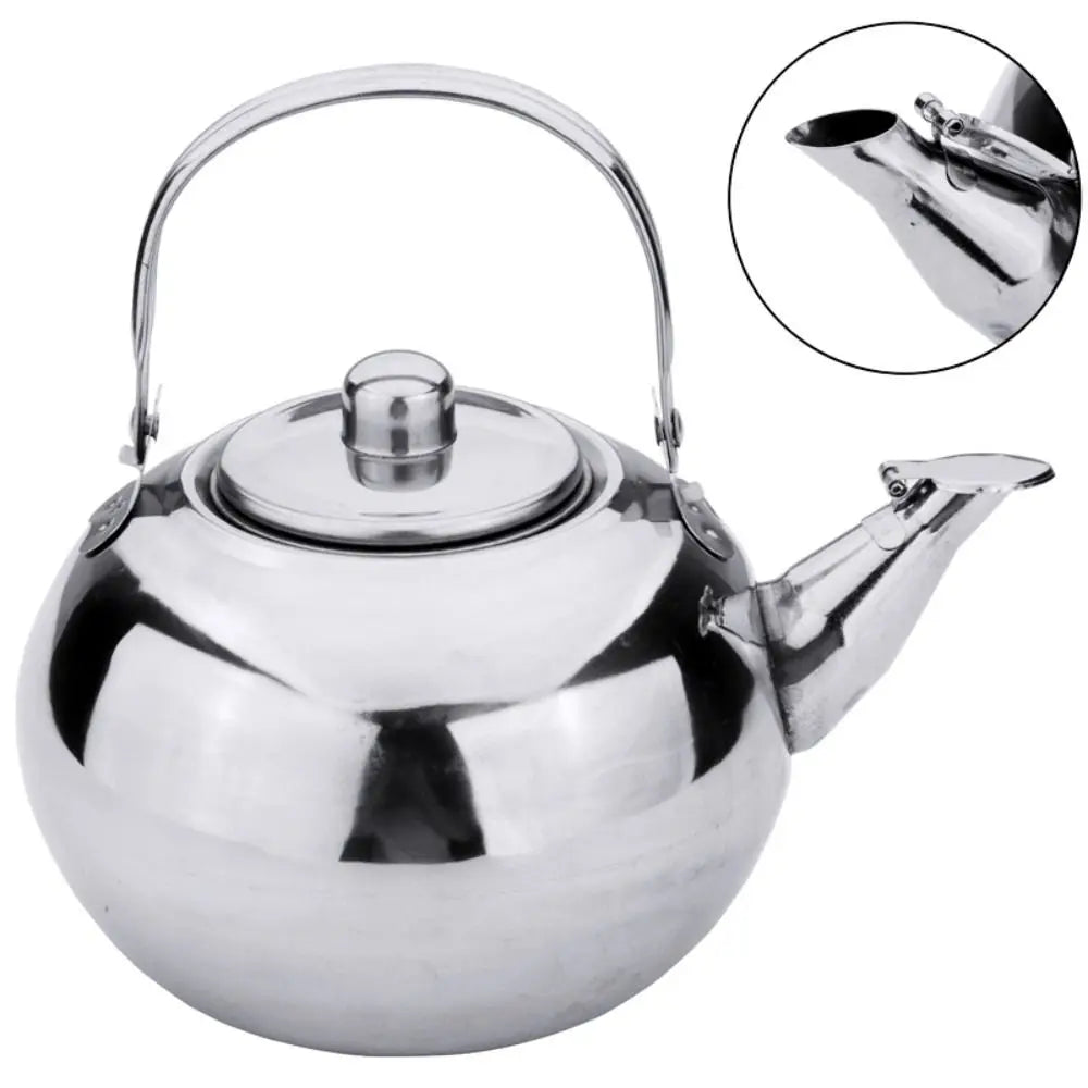 Stainless Steel Water Kettle Teapot With Infuser Filter Coffee Kettle Green Oolong Tea Jug Home Office Tea Coffee Tools Cookware