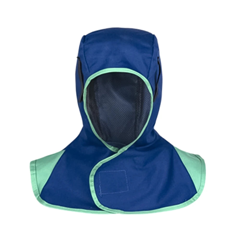 Full Protective Welding Hood for Men Washable Breathable Welding Neck Cover Flame-Retardant Protective Welding Cap for Welder