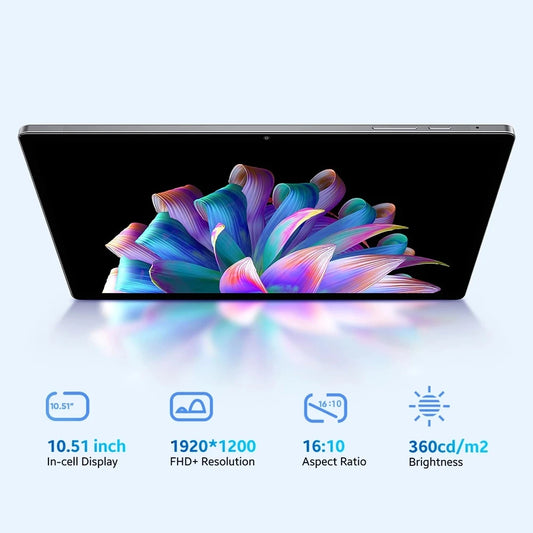 CHUWI HiPad XPro 10.51 Inch Tablet FHD Screen Android 12 Unisoc T616 Octa Core 6GB 128GB 4G LTE 7000mAh Battery 13MP 8MP