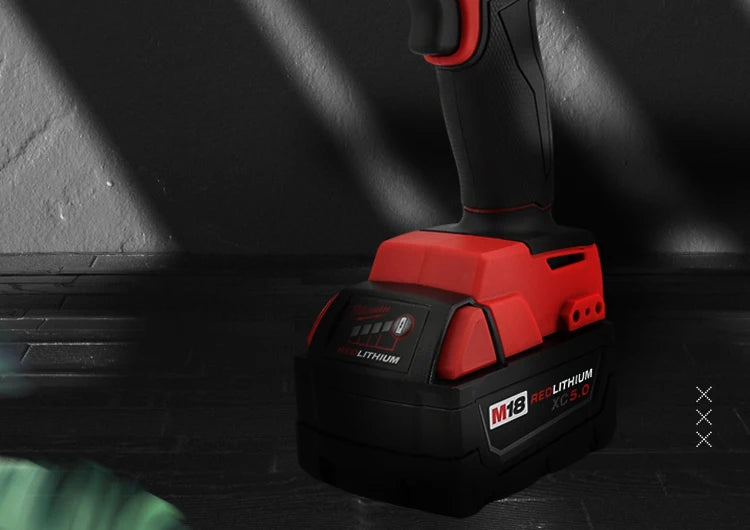 Milwaukee M18 Electric Drill 150 N.m Brushless Cordless Impact Drill Of Decoration Team Uses 18v Milwaukee Battery Power Tools