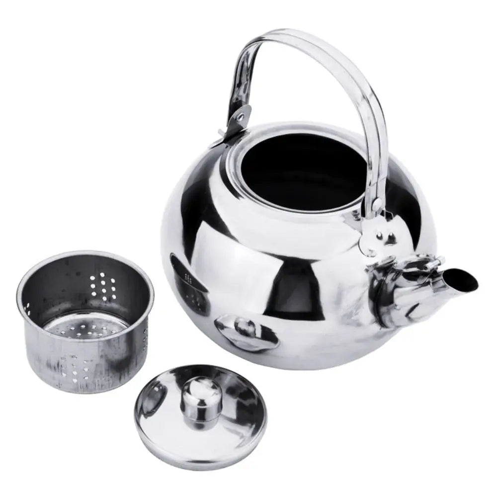 Stainless Steel Water Kettle Teapot With Infuser Filter Coffee Kettle Green Oolong Tea Jug Home Office Tea Coffee Tools Cookware