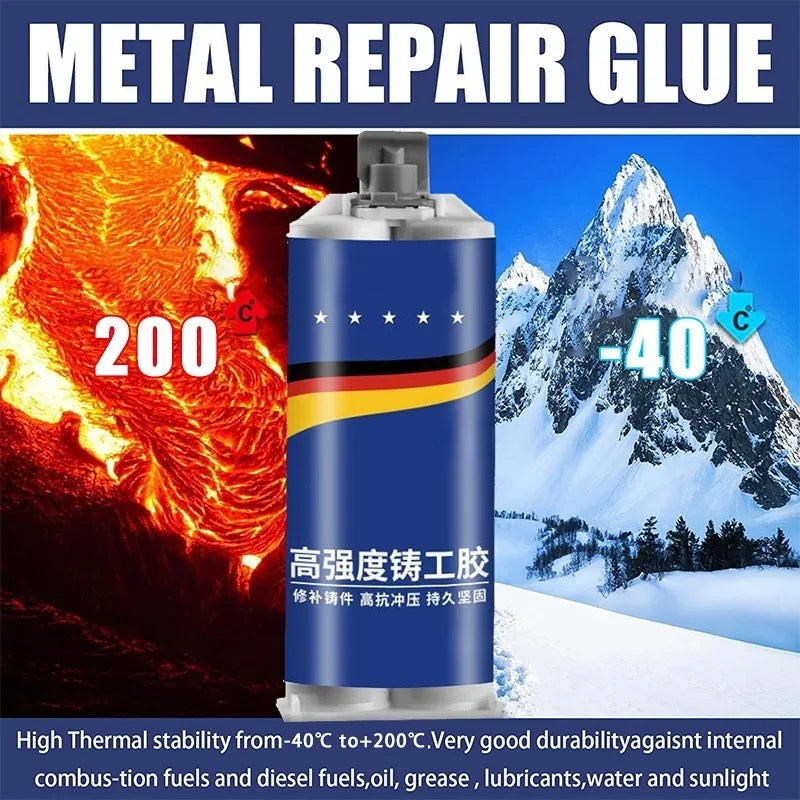 New Metal Repair Glue Cold Welding Glue High Strength Magic Plastic Repair Casting Adhesive Agent Heat Resistance AB Sealant