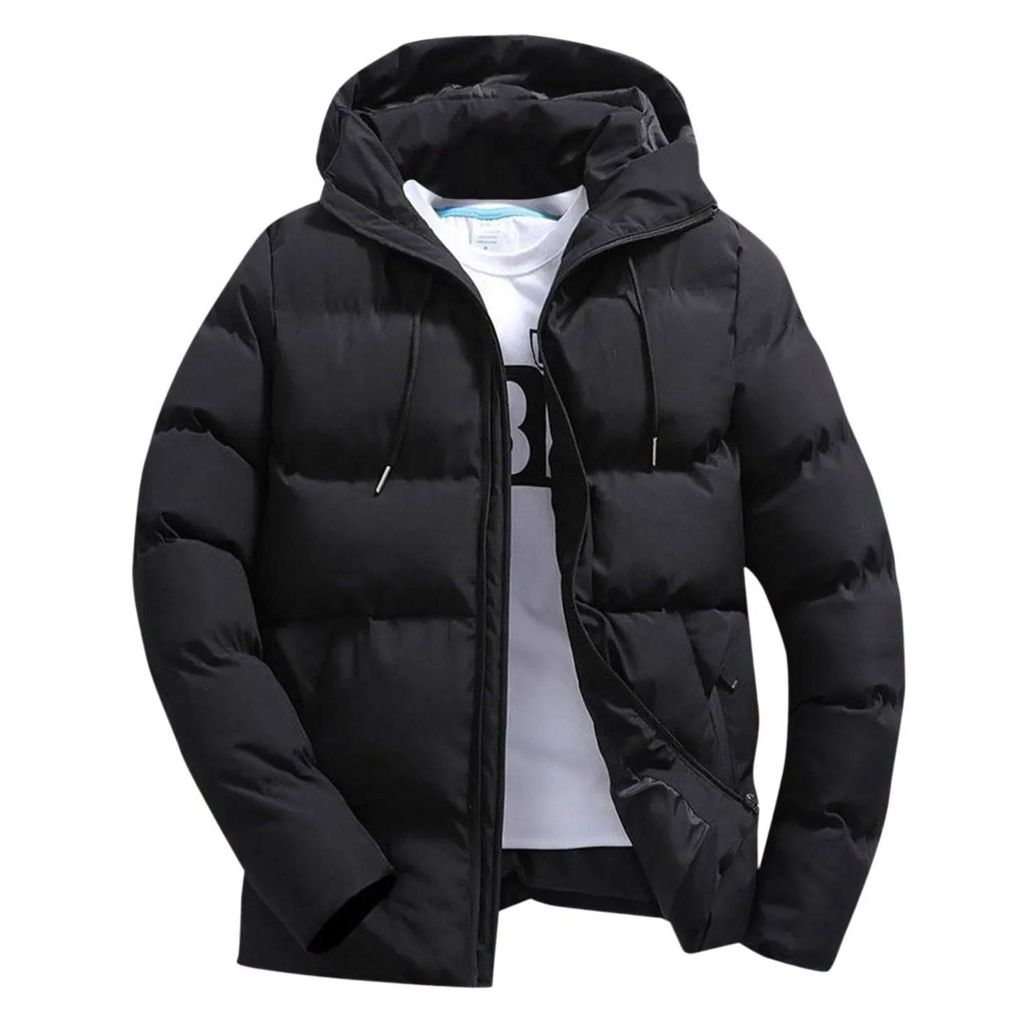 Fashion Parkas Men Winter Overcoat Men's Casual Jacket Warm Hooded Thick Puffer Coat Outwear Business Hombre