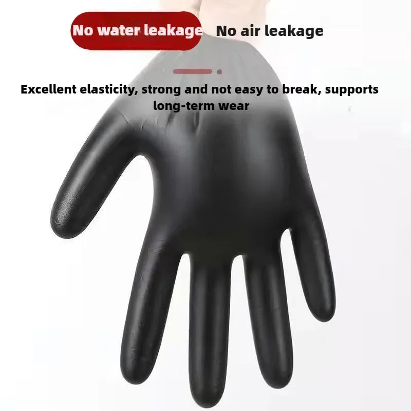 Kitchen Gloves Disposable Nitrile Latex Gloves Black Washing Tableware Housework Car Industry Gardening Pet Care Cooking Tools