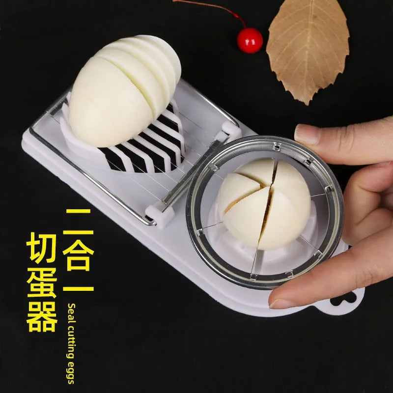 Kitchen Accessories Egg Cutter Shredder Stainless Steel Fruit Salad Cutter Multi-purpose Egg Slicer for Hard Boiled Eggs Uniform