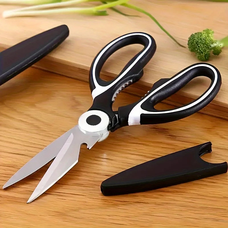 1/3pc Heavy Duty Kitchen Scissors Stainless Steel Food Grade Sharp Shear With Cover for Chicken Bone Walnut Durable Tool Gadgets