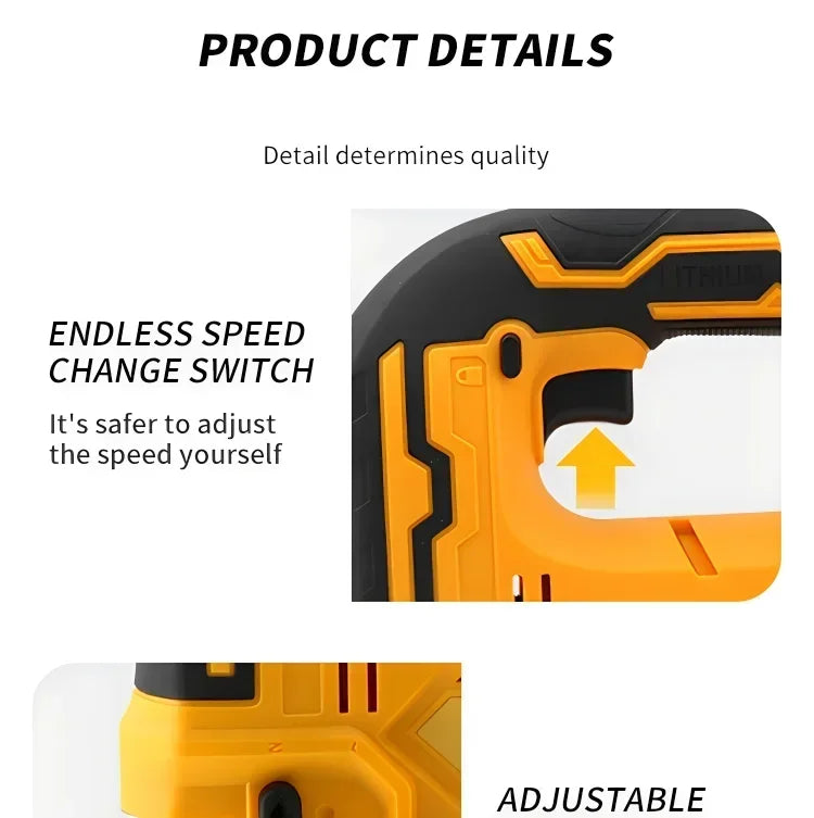 Dewalt 2700RPM Brushless Curve Saw 20V Cordless Electric Jig Saw Portable Multifunction Adjustable Woodworking Power Tool