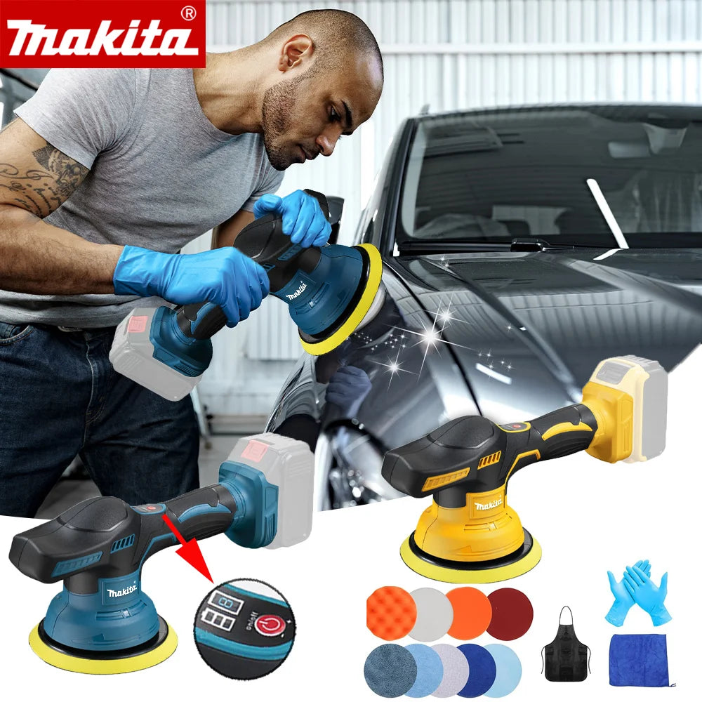 Makita 8 Gears Digital Display Cordless Car Polisher Electric Polisher Auto Car Waxing Polishing Machine For Makita 18V Battery