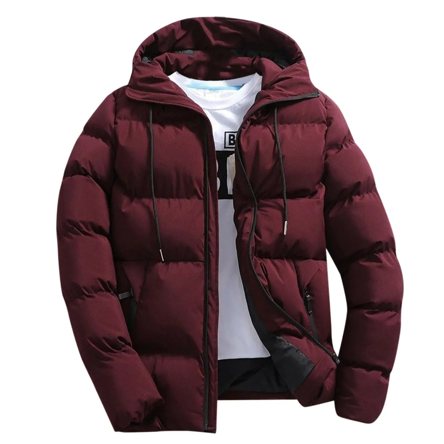 Fashion Parkas Men Winter Overcoat Men's Casual Jacket Warm Hooded Thick Puffer Coat Outwear Business Hombre